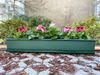 Blumenkasten Balkonkasten Pflanzkasten Grün mit Bewässerungssystem und Untersetzer 80 oder 100cm Bild 5