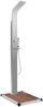 vidaXL Gartendusche mit Bodenelement WPC Edelstahl 3051287 Bild 2