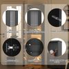 Vitrine mit LED-Farbwechsellicht, 40x29x170 cm, 4 Ebenen, Schwarz Bild 5