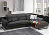 Ecksofa, 'Frido', 92 x 190 x 308, Anthrazit Bild 5