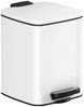 Songmics Kosmetikeimer, Stahl, 33,5 x 23,9 x 19,3 cm, 8 Liter, Weiß Bild 5