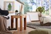 Beistelltisch MUMBAI Massiv-Holz Akazie 35x35 cm Wohnzimmer-Tisch Design dunkel-braun Landhaus-Stil Couchtisch Bild 3