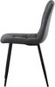 4-Fußstuhl >Ponzi< (2er-Set) mit Steppung, in grau, Cord-Optik - 45x87x55cm (BxHxT) Bild 5