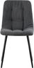 4-Fußstuhl >Ponzi< (2er-Set) mit Steppung, in grau, Cord-Optik - 45x87x55cm (BxHxT) Bild 2