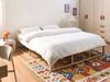 Bett ohne Kopfteil Metall VIRY 180 x 200 cm Hellbeige Bild 3