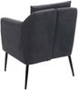 Lounge-Sessel HWC-H93a, Sessel Cocktailsessel Relaxsessel ~ Stoff/Textil dunkelgrau Bild 4