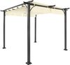 Primaster Raffpavillon 300 x 300 cm Kairo Beige Pavillon Gartenpavillon Bild 3