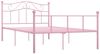 vidaXL Bettgestell Rosa Metall 160x200 cm [284541] Bild 2