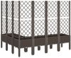 vidaXL Pflanzkübel mit Rankgitter Braun 160x120x142 cm PP 367940 Bild 5