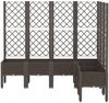 vidaXL Pflanzkübel mit Rankgitter Braun 160x120x142 cm PP 367940 Bild 3