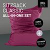 Lumaland Sitzsack Classic XXL All-in-One Set | Riesen Sitzsack XXL mit Cord & Outdoor Bezug für drinnen & draußen | Sofa Sessel mit im Innensack sicher verpackter EPS-Füllung – Hüllen Easy wechselbar Bild 2