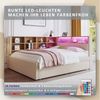 SeedWave Polsterbett Modernes Tagesbett Schlafsofa Funktionsbetten, 90×200/140×200 CM, Inkl. USB & Typ-C Ladeanschluss, Ausziehbett: 90 x 190 cm Bild 3