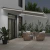 vidaXL Markise Manuell mit LED Anthrazit & Weiß 600x300 cm 3215790 Bild 3