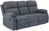 Vente-unique - TOLZANO Couchgarnitur mit Sessel Stoff Grau - B 96 cm x H 100 cm x L 201 cm91 cm Bild 4
