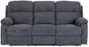 Vente-unique - TOLZANO Couchgarnitur mit Sessel Stoff Grau - B 96 cm x H 100 cm x L 201 cm91 cm Bild 3