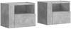 vidaXL Wand-Nachttische 2 Stk. Betongrau 45x30x35 cm 848318 Bild 2