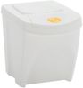 vidaXL Stapelbare Mülleimer 4 Stk. Weiß 100 L Polypropylen 152201 Bild 4