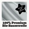Seralino Spannbettlaken Mako Satin Spannbetttuch (100% Bio Baumwolle), 100% Bio-Baumwolle, Gummizug: rundum, Etiketten zeigen Seiten – schnelles, unkompliziertes Beziehen garantiert, Fairtrade/ GOTS zertifizierte uni Bettlaken, weich Bild 3