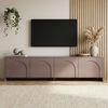 Modern TV Stand, Atlas Color, 180 x 45 x 32 cm | 100% Melamine Coated Particle Board, 18 mm Thickness | Stylish Geometric Design, Perfect for Living Room & Entertainment Spaces Bild 3