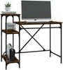 vidaXL Schreibtisch mit Regal Räuchereiche 105x50x90 cm Holzwerkstoff 826716 Bild 4