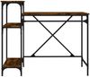 vidaXL Schreibtisch mit Regal Räuchereiche 105x50x90 cm Holzwerkstoff 826716 Bild 5