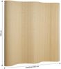 Homestyle4u Paravent Raumteiler, Bambus, natur, 250 x 0,3 x 200 cm (BxTxH) Bild 4