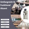 Stehpult Rednerpult mit Ablagefläche und Kabeldurchführungen Stehtisch Weiß Bild 3