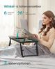 SONGMICS Laptoptisch für Bett, Laptopständer, Frühstückstablett, klappbare Beine, Bambusbeine, höhenverstellbar, mit Schublade, 55,5 x 34,9 cm, für Laptops bis 15,6 Zoll, greige Bild 4