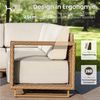 PHI VILLA Gartenlounge-Set, (Rattan Gartenmöbel Set Balkonmöbel, Lounge Möbel Outdoor Sofa Sets für Garten und Terrasse) Bild 3