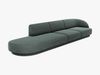 Micadoni Sofa Miley 4-Sitzer Links Chenille Haga Petrol Bild 2