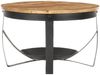vidaXL Couchtisch Ø68x43 cm Raues Mangoholz 320794 Bild 2