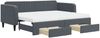 vidaXL Tagesbett Ausziehbar mit Schubladen Dunkelgrau 90x200 cm Samt 3197136 Bild 2