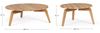 Gartencouchtisch-Set Airalu aus Teakholz, skandinavisch, rund, Natur, 2er-Set Ø 60/80 cm Bild 2