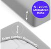 Wolkenfeld Spannbettlaken 100% Baumwolle - Superweiches Bettlaken für Matratzen von 5 bis 20cm, Gummizug: Starker & Flexibler Super-Stretch Gummizug für maximalen Halt, Rutschfest & Blickdicht - 90x200, 140x200, 160x200, 180x200 200x200 Bild 4
