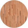 vidaXL Tischplatte Ø70x2,5 cm Rund Massivholz Buche 355938 Bild 3