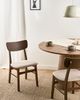 Esszimmerstuhl 2er Set ANOKA Holz Dunkelbraun Beige Bild 3
