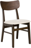 Esszimmerstuhl 2er Set ANOKA Holz Dunkelbraun Beige Bild 4