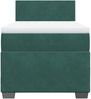 vidaXL Boxspringbett mit Matratze Dunkelgrün 90x190 cm Samt 3286183 Bild 4