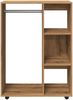 vidaXL Kleiderständer Artisan-Eiche 80x40x110 cm Holzwerkstoff 856669 Bild 5