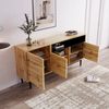 Merax Sideboard im Landhausstil mit Metallfüße, Anrichte aus Holz mit verstellbaren Einlegböden, Kommode, B:160cm Bild 5