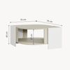 Couchtisch Klipsari 75x75x40 cm Weiß/Sandfarben [en. casa] Bild 3