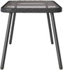vidaXL Couchtisch Schwarz 90 x 45 x 43 cm Poly-Rattan 4108267 Bild 4
