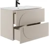 Vente-unique - VUTOMA Waschbeckenmöbel Holz, Platte Beige - B 46 cm x H 60 cm x L 80 cm Bild 3