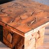 Teak Couchtisch SQUARE ca. 80x80cm inkl. Glasplatte Wohnzimmertisch Sofatisch Bild 3