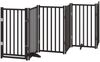 vidaXL 9-tlg. Hundetor mit Tür Faltbar Schwarz 450 cm Pappelholz 3155712 Bild 3