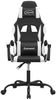 vidaXL Gaming-Stuhl Drehbar Schwarz und Weiß Kunstleder 349572 Bild 3