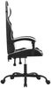 vidaXL Gaming-Stuhl Drehbar Schwarz und Weiß Kunstleder 349572 Bild 4