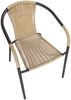 LC Garden Gartentisch Garvista Garten Set Balkontisch mit Gartenstühlen Ø60cm rund braun (Balkonset, 3-St) Bild 4
