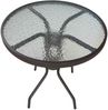 LC Garden Gartentisch Garvista Garten Set Balkontisch mit Gartenstühlen Ø60cm rund braun (Balkonset, 3-St) Bild 2
