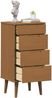 vidaXL Kommode MOLDE Karamell 40 x 35 x 82 cm Massives Kiefernholz 42020934 Bild 3